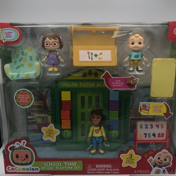 Brand New in box Cocomelon School Time Deluxe Playtime Set (ages 3+) - Picture 1 of 3